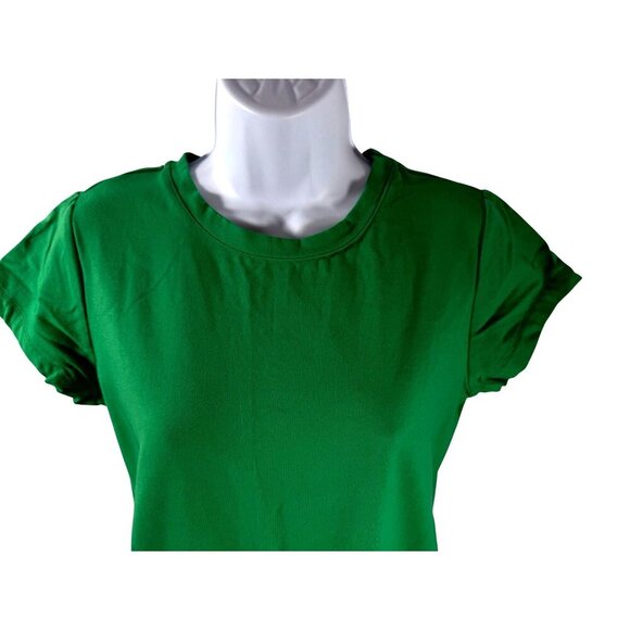 Isaac Mizrahi Live Kelly Irish Green Short Sleeve T-Shirt Dress Size XS‎ Spring - Picture 4 of 9